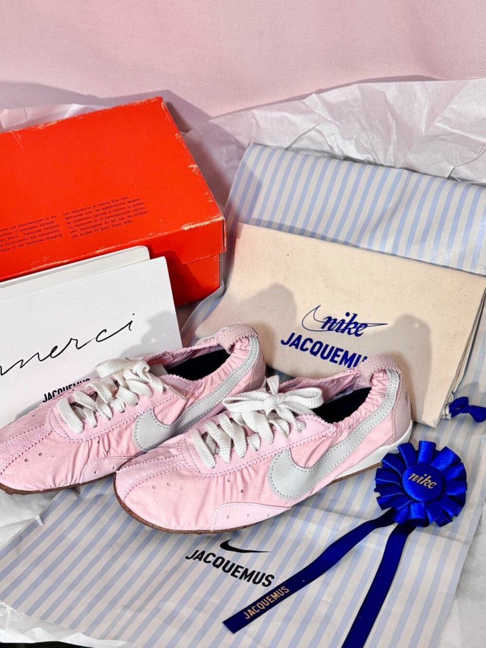 Nike x Jacquemus Moon Shoe SP Aluminum Pink US 7 / EU 38